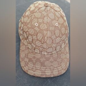 Coach Brown Signature Canvas Baseball Cap